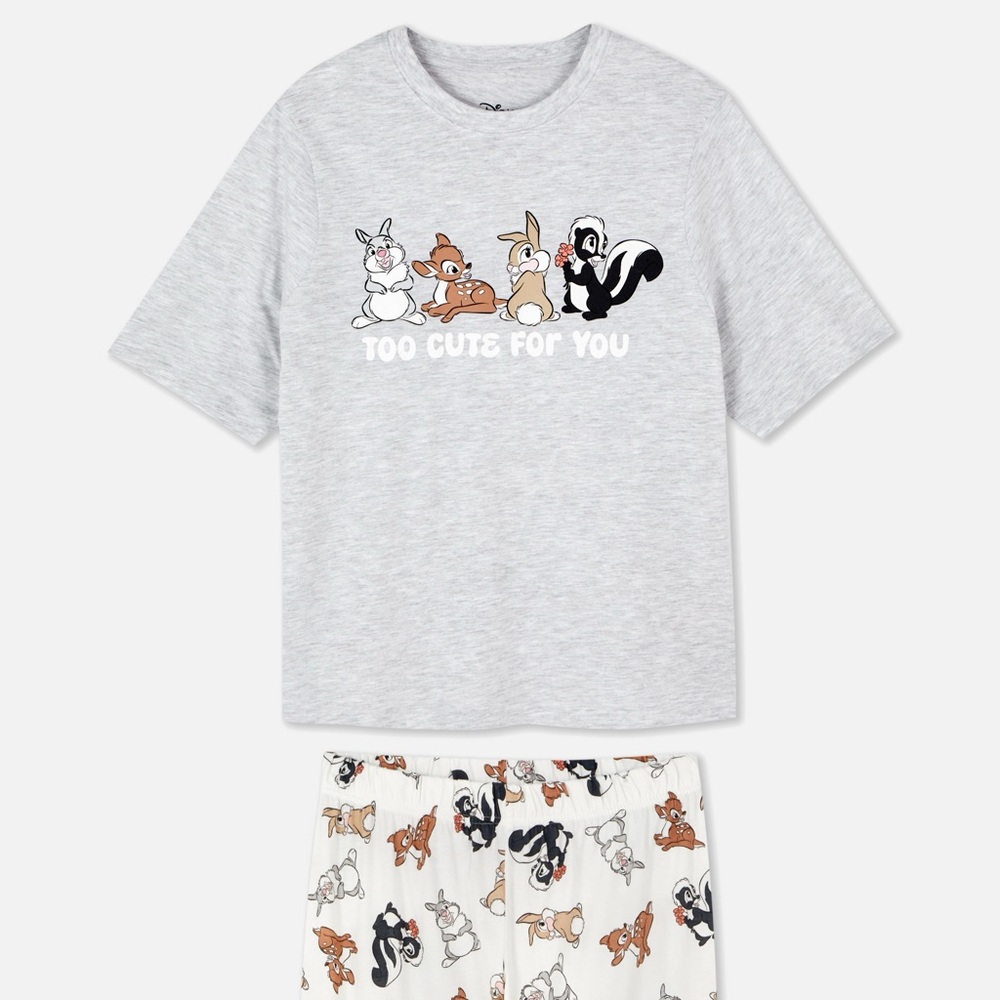 Primark Disney Bambi Thumper & Friends Pajamas NWT XS